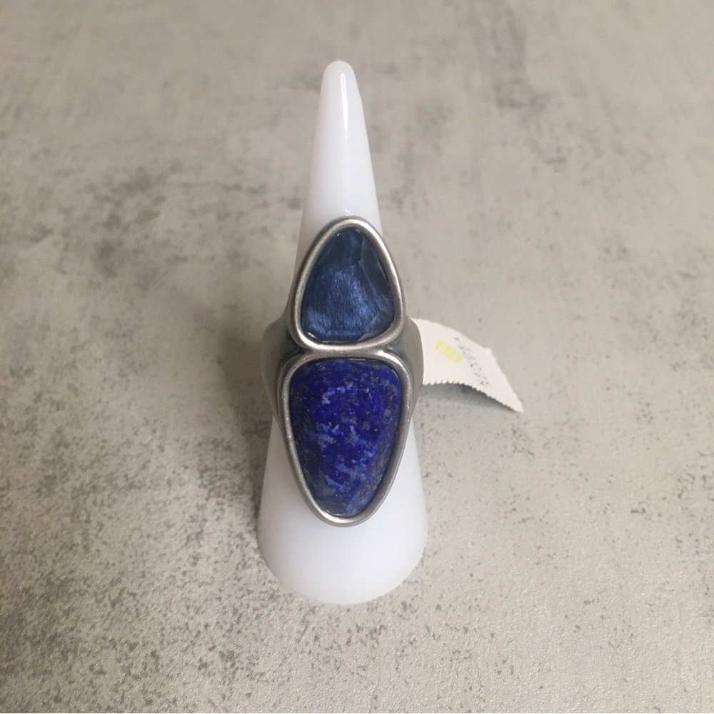 Kendra Scott Blue and Silver Artistic Ring